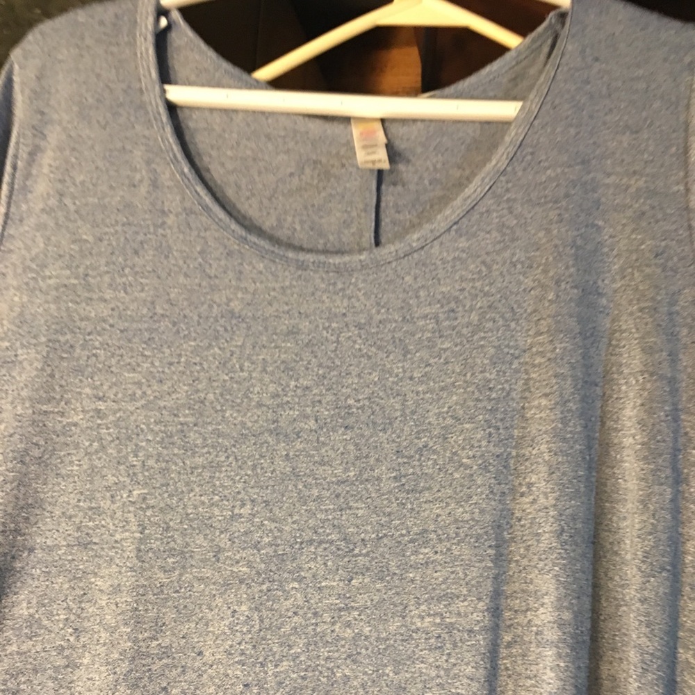 Lularoe blue dry wick perfect t